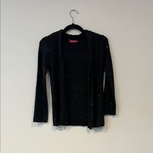 NWT. YD Black Sequin Cardigan